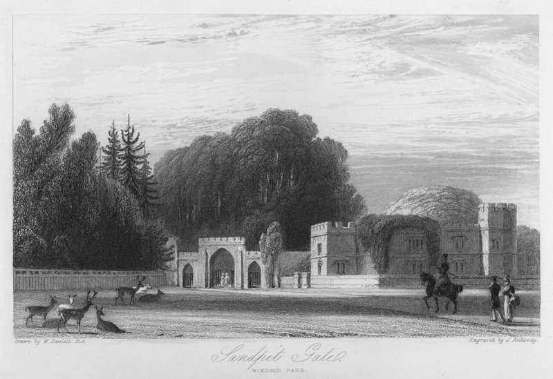 Sandpit Gate, Windsor Park by William (after) Daniell
