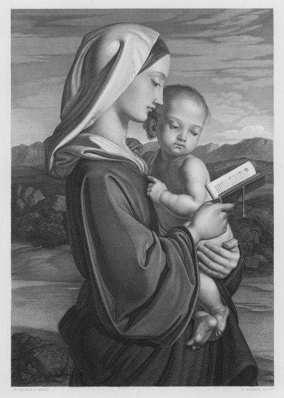 The Virgin Mother, from the picture in the Royal Collection by William (after) Dyce