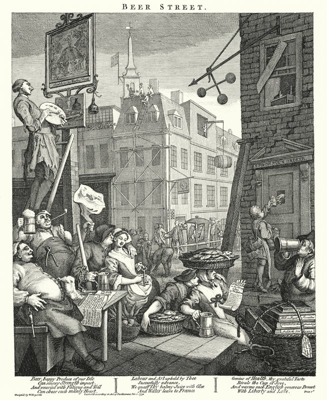 Beer Street by William (after) Hogarth