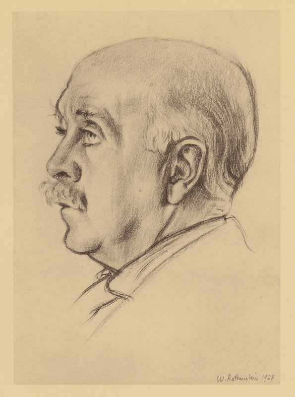 Portrait of Max Beerbohm by William (after) Rothenstein