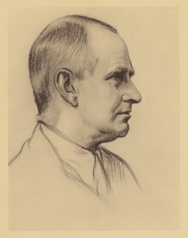 Portrait of Professor A S Eddington by William (after) Rothenstein