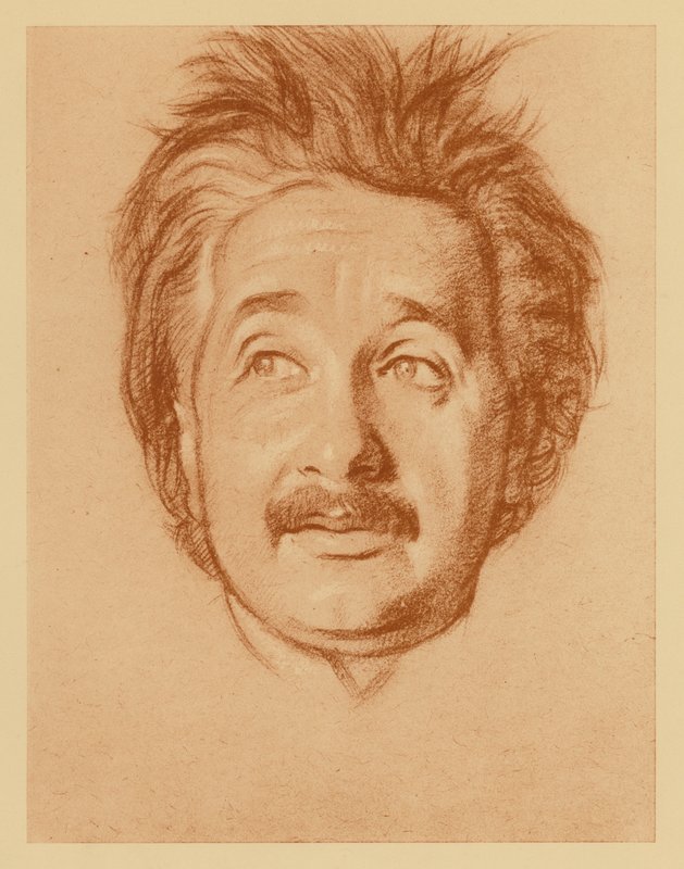 Portrait of Professor Albert Einstein by William (after) Rothenstein