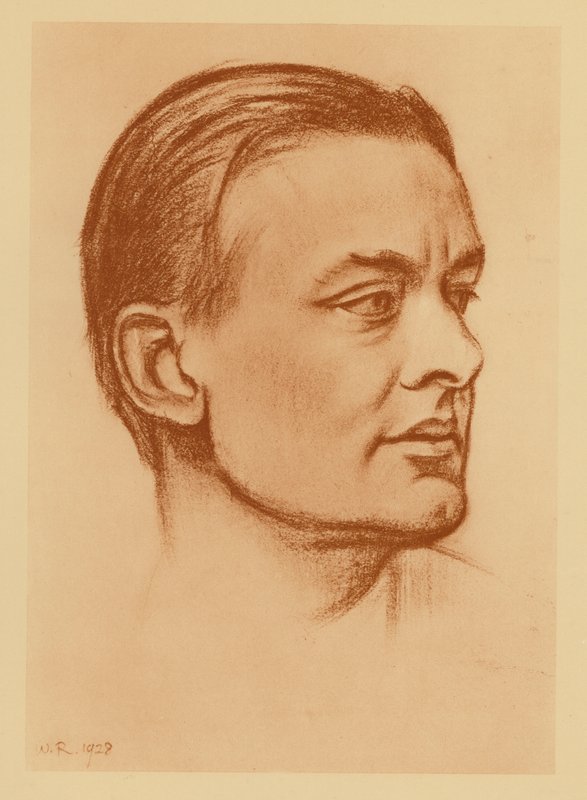 Portrait of T S Eliot by William (after) Rothenstein