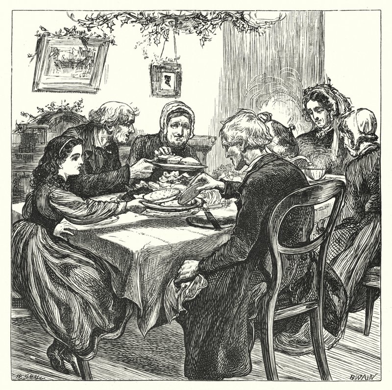 Christmas in the Workhouse by William (after) Small