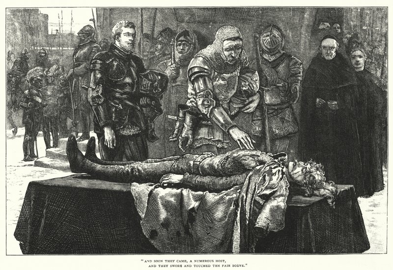 The Three Champions Of Liddisdale by William (after) Small