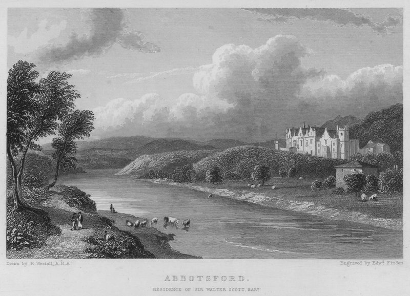 Abbotsford, Residence of Sir Walter Scott, Baronet by William (after) Westall