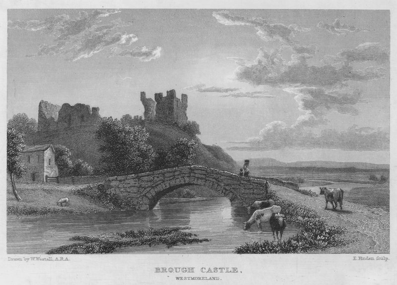 Brough Castle, Westmoreland by William (after) Westall