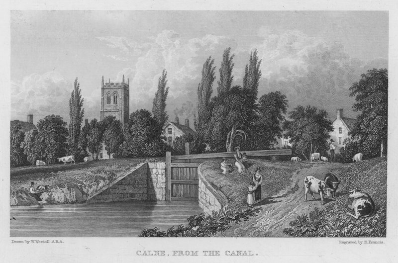 Calne, from the Canal by William (after) Westall