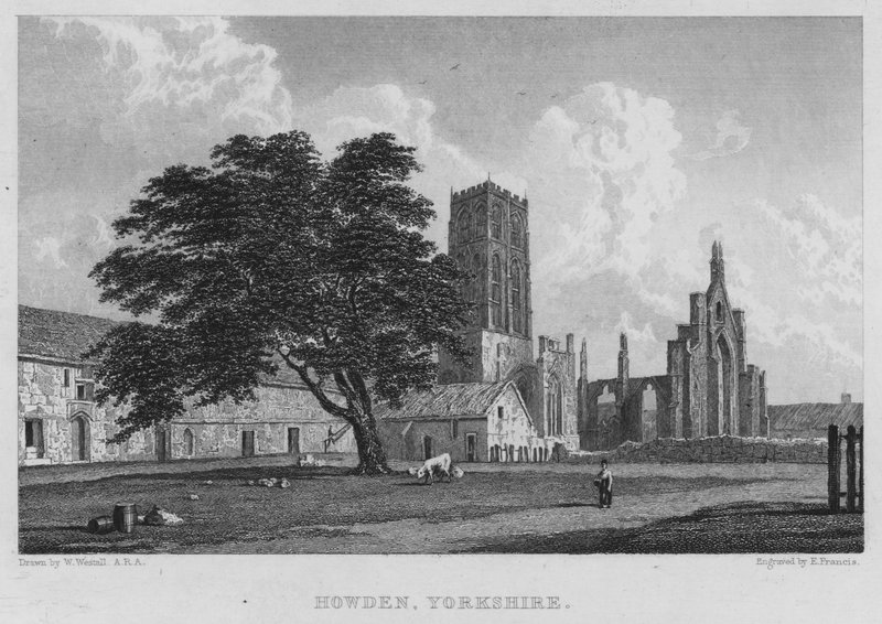 Howden, Yorkshire (engraving) by William (after) Westall