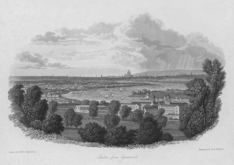 London from Greenwich by William (after) Westall