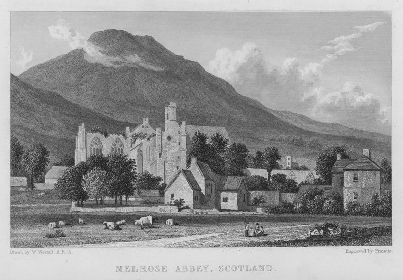Melrose Abbey, Scotland by William (after) Westall