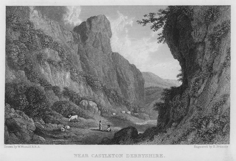 Near Castleton, Derbyshire by William (after) Westall