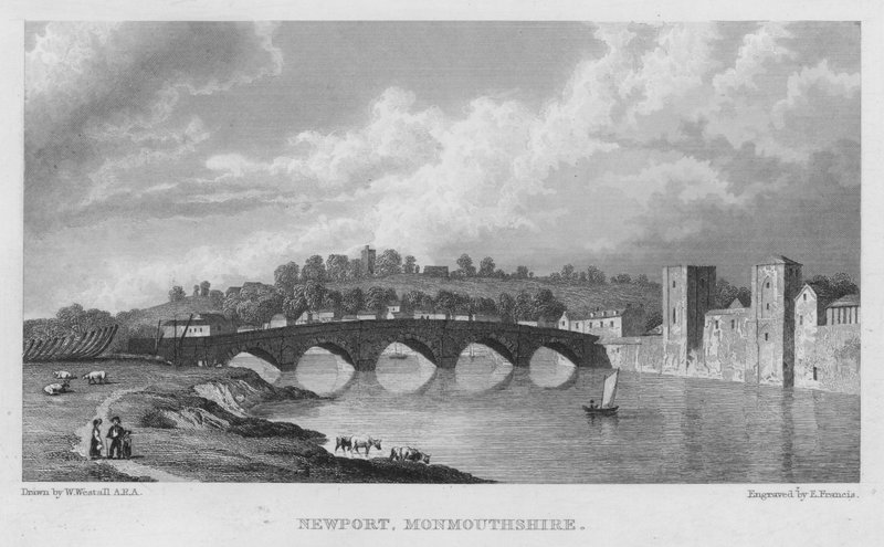Newport, Monmouthshire by William (after) Westall