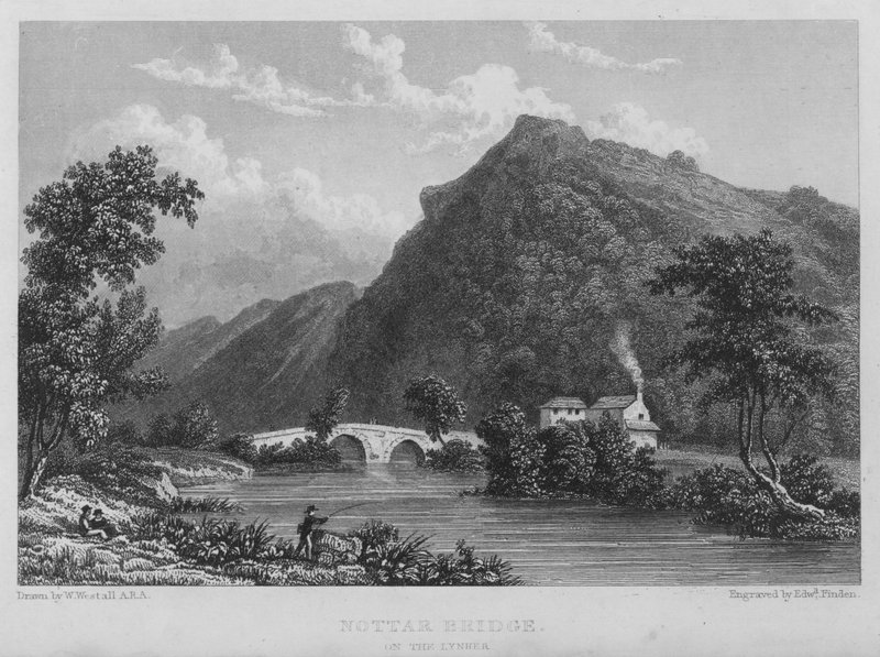 Nottar Bridge, on the Lynher by William (after) Westall