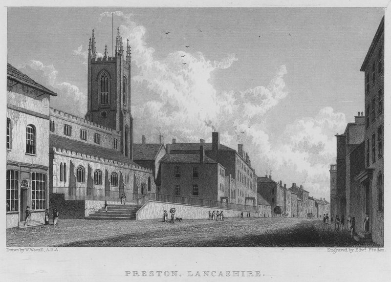 Preston, Lancashire by William (after) Westall