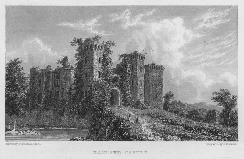 Ragland Castle by William (after) Westall