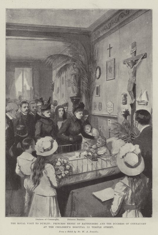 The Royal Visit to Dublin, Princess Henry of Battenberg and the Duchess of Connaught at the Children