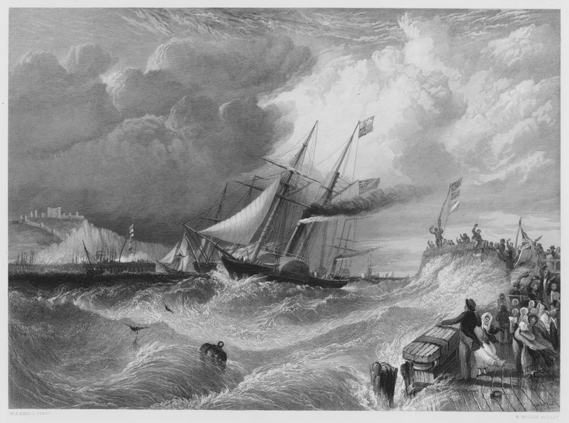 Dover, The Landing of Prince Albert, from the picture in the Royal Collection by William Adolphus Knell
