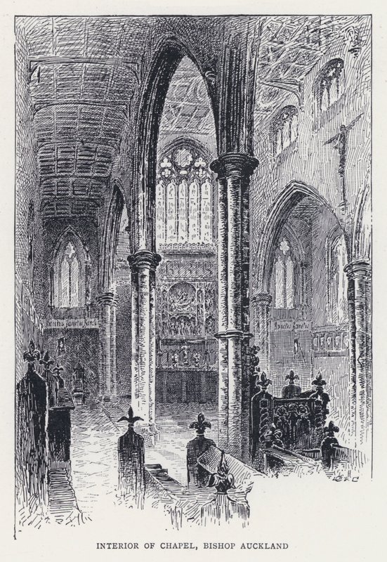 Interior of Chapel, Bishop Auckland by William Alexander Ansted