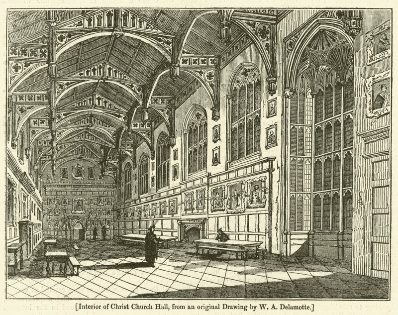 Interior of Christ Church Hall by William Alfred Delamotte