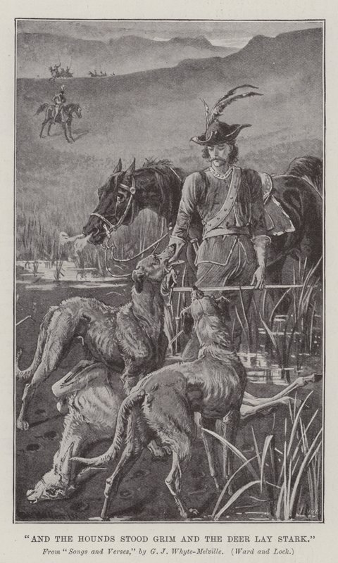 And the Hounds Stood Grim and the Deer Lay Stark by William Barnes Wollen