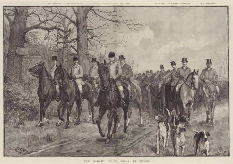 The Oakley Hunt, going to cover by William Barnes Wollen