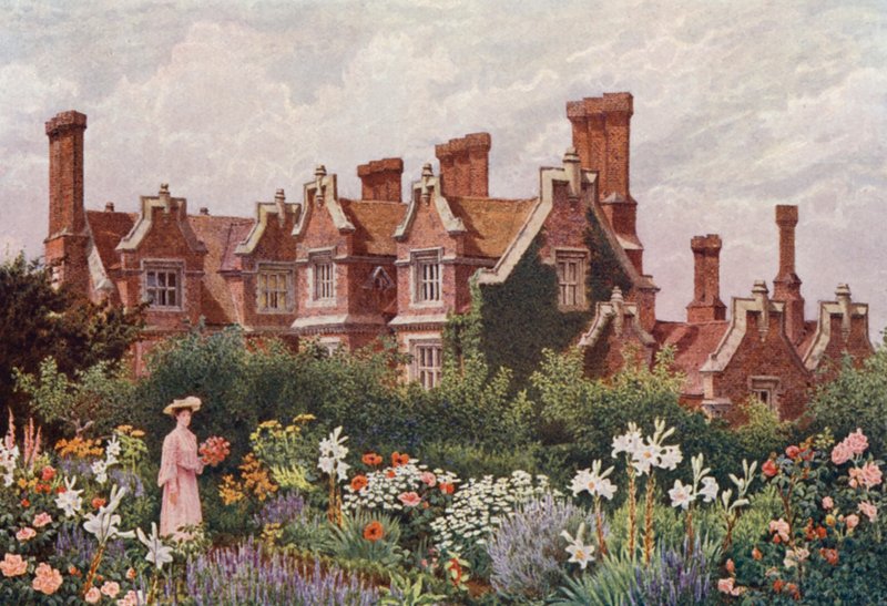 Hollingbourne Manor from the Upper Garden by William Biscombe Gardner