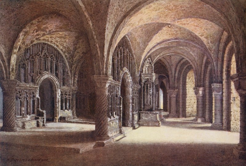 The Chapel of Our Lady in the Undercroft, Canterbury Cathedral by William Biscombe Gardner