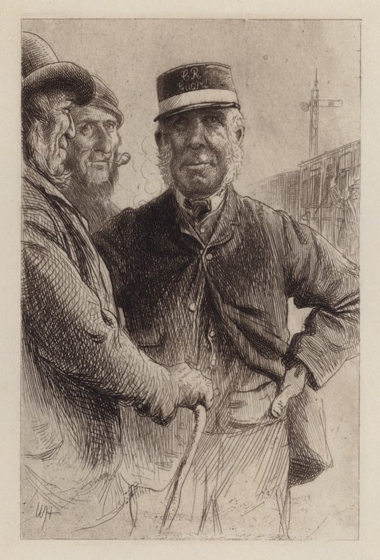 At the Junction by William Brassey (after) Hole