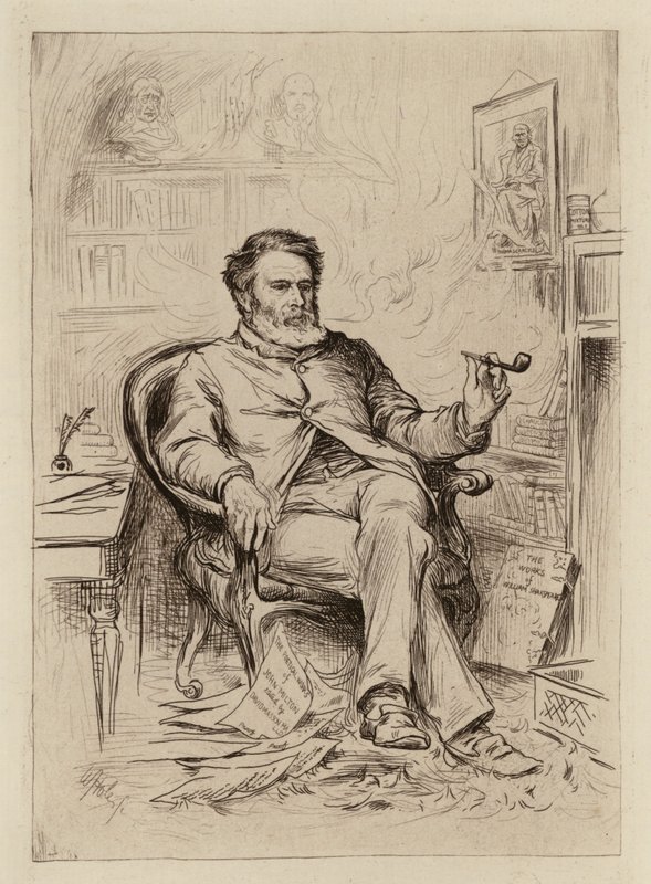 David Masson, Professor of Rhetoric and English Literature by William Brassey (after) Hole