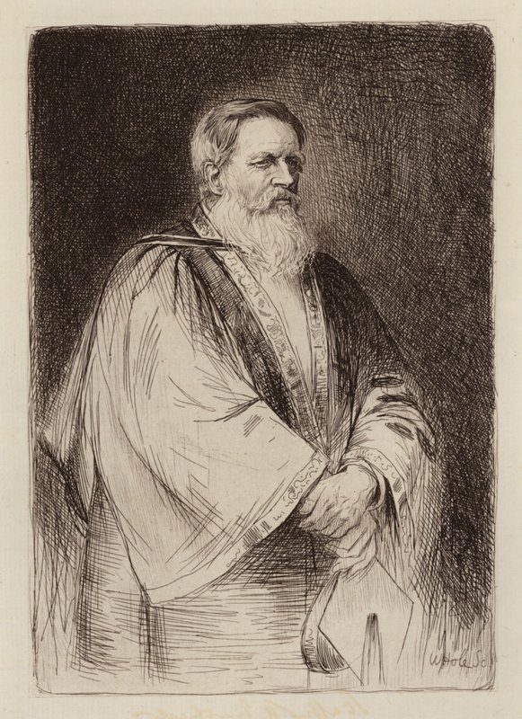 Sir Stafford Henry Northcote, Lord Rector by William Brassey (after) Hole