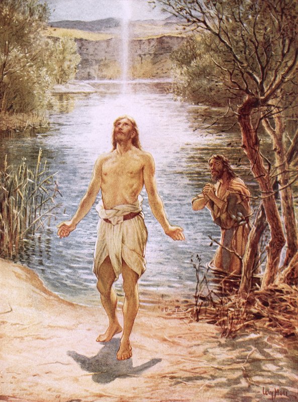 Christ Baptised by John the Baptist by William Brassey Hole