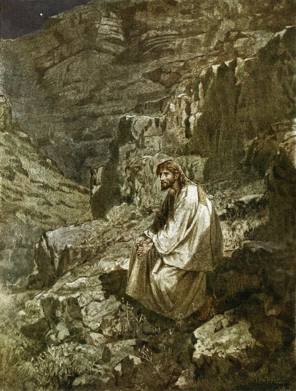 Forty Days in the Wilderness, Tempted by Satan by William Brassey Hole