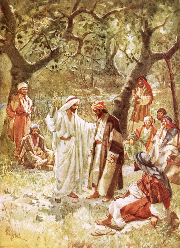 Jesus asking his disciples whom the people say he is by William Brassey Hole