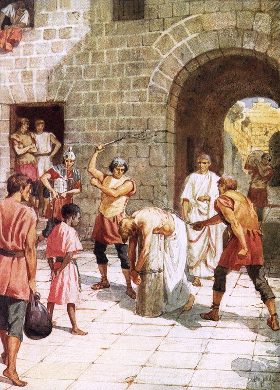 Jesus Being Scourged by William Brassey Hole