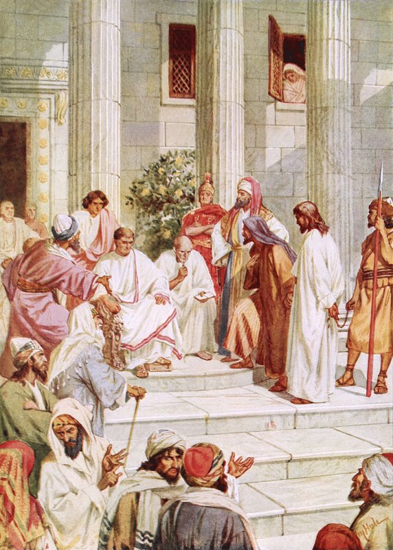 Jesus Brought Before Pilate by William Brassey Hole