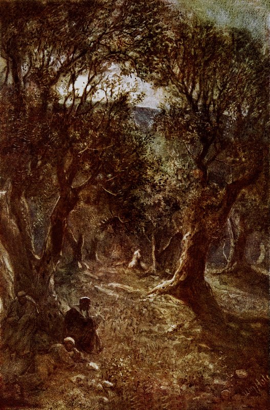 Jesus praying in the Garden of Gethsemane by William Brassey Hole