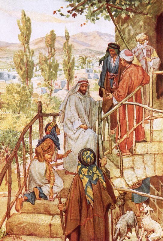 Jesus testing the faith of a woman by William Brassey Hole