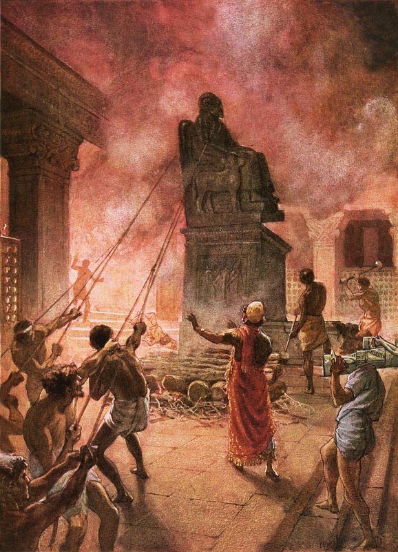 King Josiah cleansing the land of idols by William Brassey Hole
