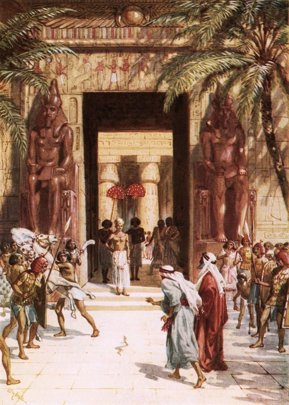 Moses and Aaron before Pharaoh by William Brassey Hole