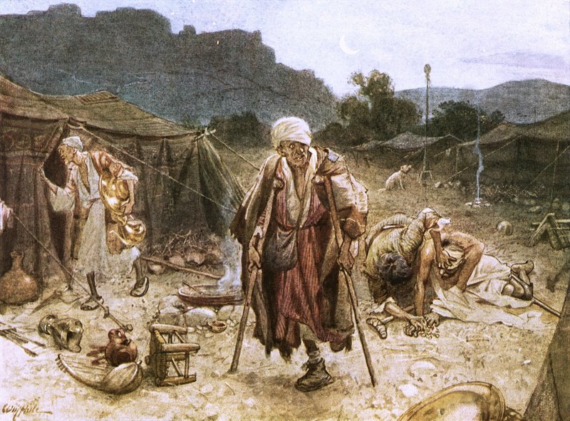 The Four Lepers Looting the Camp of the Syrians by William Brassey Hole