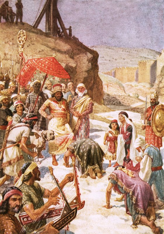 The submission of Coniah to Nebuchadnezzar, 587 BC by William Brassey Hole