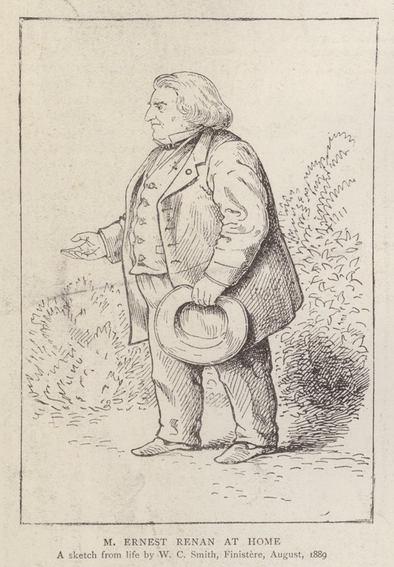 Ernest Renan, French philosopher and religious historian, at home by William C. Smith