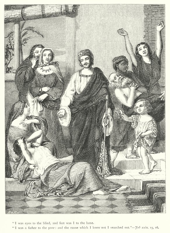 The Prosperous Days of Job by William Charles Thomas (after) Dobson