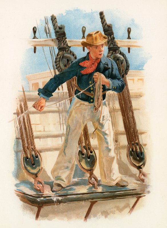 Heaving the lead, 18th century by William Christian Symons