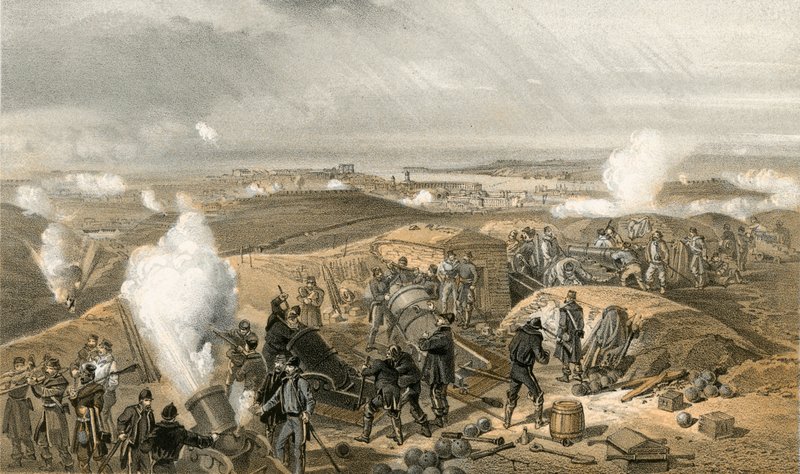A hot day in the Batteries by William Crimea Simpson