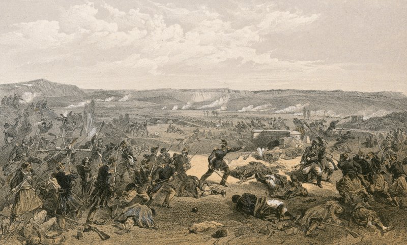 Battle of the Tchernaya, 16 August 1855 by William Crimea Simpson