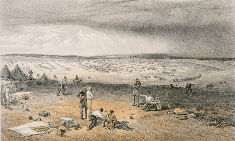 Camp of the 3rd Division, 9 July 1855 by William Crimea Simpson