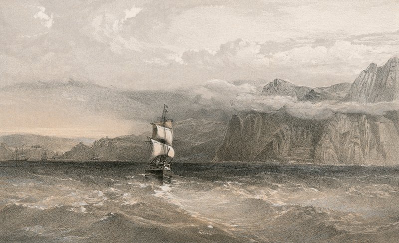 Cape Aiya, Looking North Towards Balaklava by William Crimea Simpson