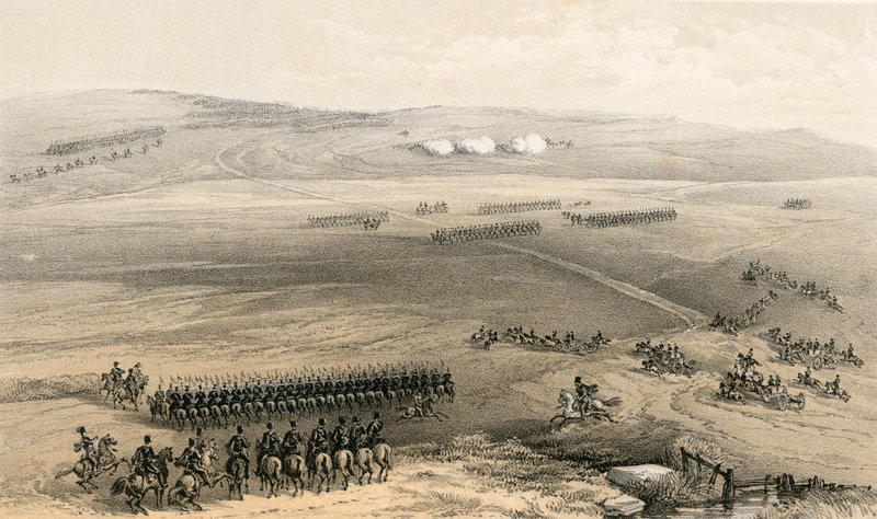 The cavalry affair of the heights of Bulganak - the first gun, 19 September 1854 by William Crimea Simpson